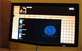 Image of touch screen interface